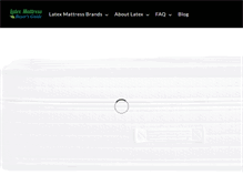 Tablet Screenshot of latexmattressbuyersguide.com